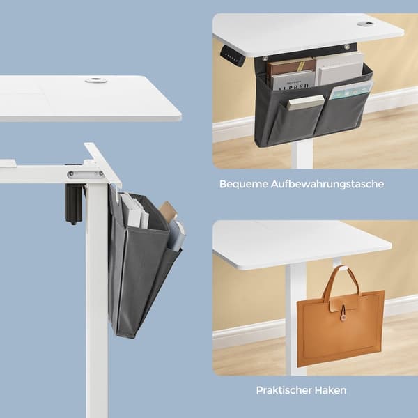 Elektrisk justerbart skrivebord | Sort | 140,1x60 cm