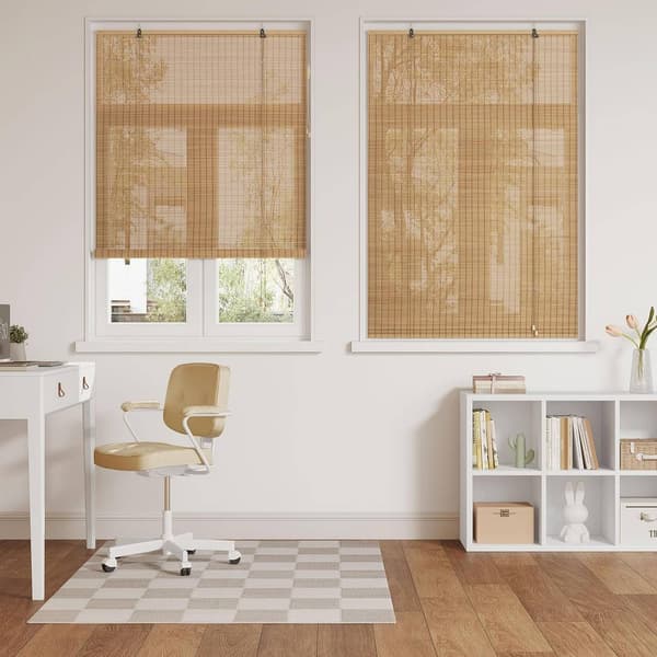Bambu rullgardin sidodragljusfiltrering | Brun | 110x220 cm