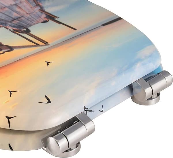 WC-istuin MDF soft close -saranoilla Sunset | Auringonlasku