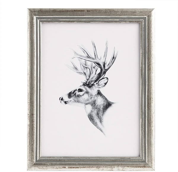 Fotoram i trä med glasplatta | Silver | 30x45 cm