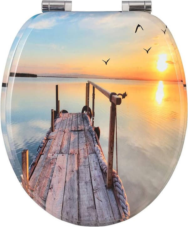 WC-istuin MDF soft close -saranoilla Sunset | Auringonlasku