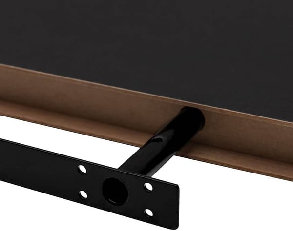 4 kelluvan seinähyllyn sarja MDF | Musta | 50x22,9x3,8 cm