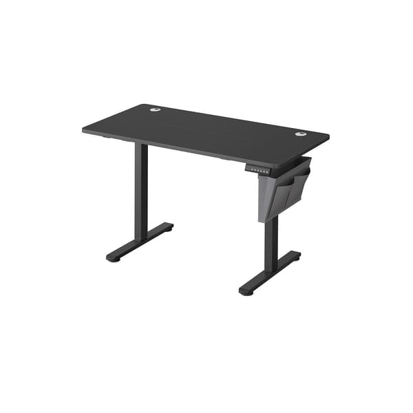 Elektrisk højdejusterbart skrivebord - sidde-stå - spånplade & stål - 60 x 120 cm