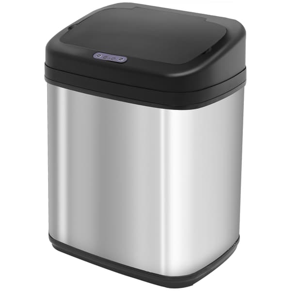 Sensor affaldsbeholder 20L med bevægelsessensor | Farve: Sølv | Mål: 25x33x42,5 cm