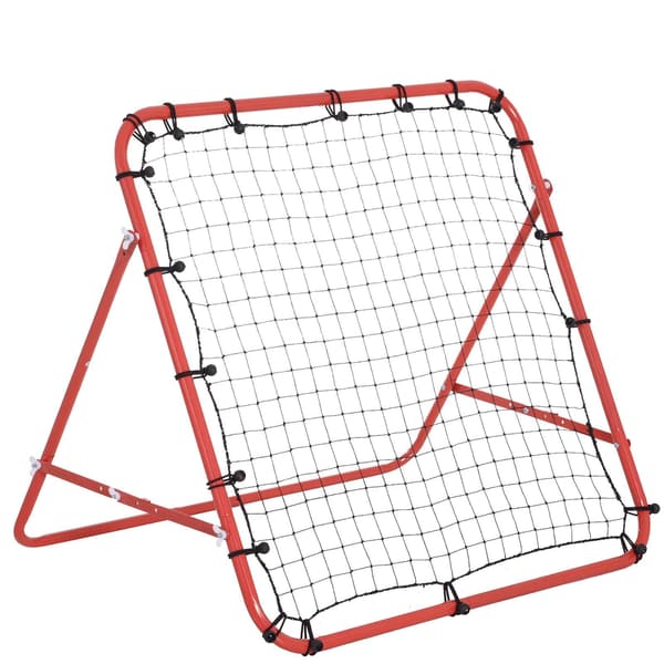 Fodbold Rebounder | Farve: Rød, Sort | Mål: 37,79x31,49x37,79 cm