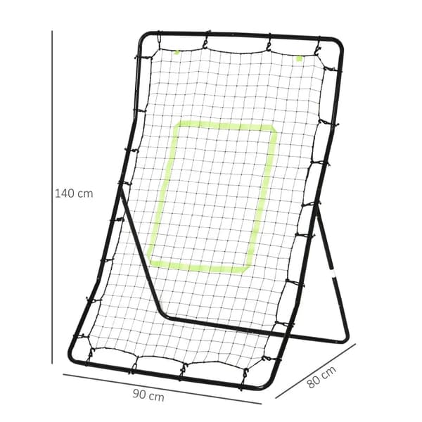 Baseball rebounder net - Training net | Väri: musta | Mitat: 80x90x140 cm