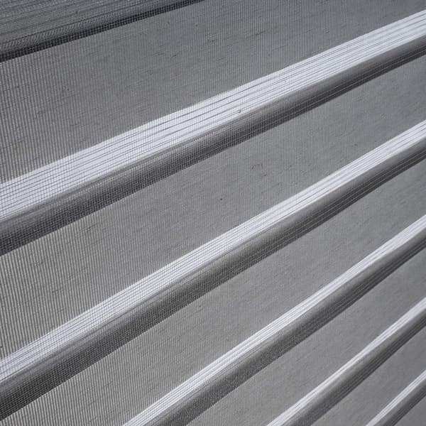 Double roller blind without drilling in wood look | Grå | 70x150 cm