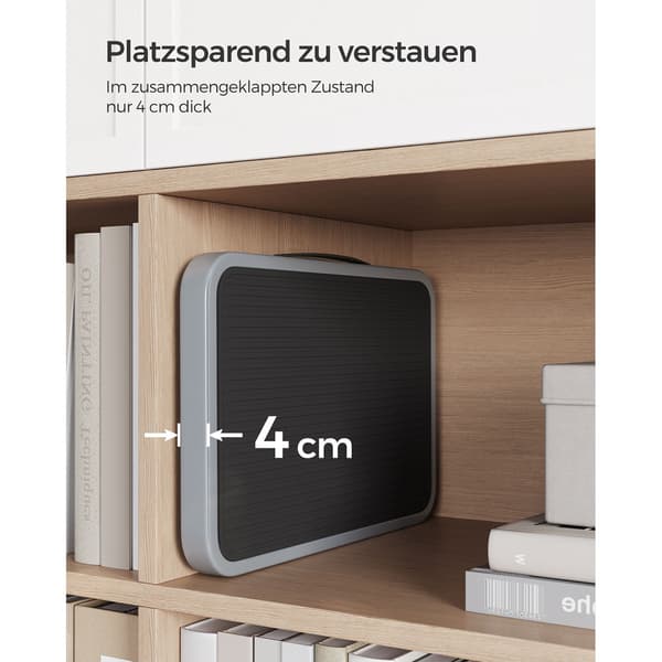 Foldestol i grå stål - strandstol - bærbar - robust - kompakt - 32 x 44 x 17,5 cm