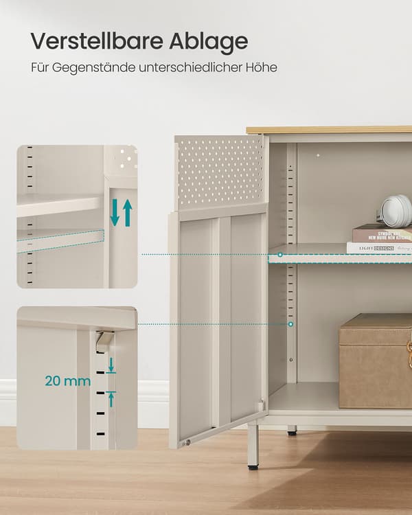 Förvaringsskåp - Organizer - Slitstark - 40 x 80 x 76 cm
