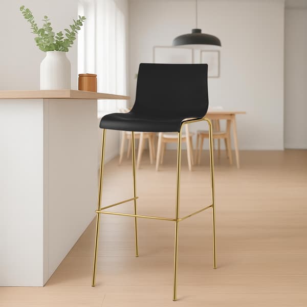 2 baarijakkaran sarja Hover - muovia | Väri: musta | Mitat: 43x48x100 cm
