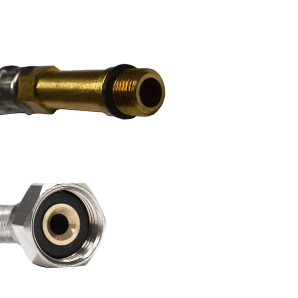 DN8 DVGW polyamidslang rostfri flätning M10 x 3/8" 300 mm