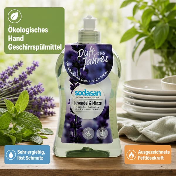SODASAN Handdiskmedel lavendel & Mynta 500 ml