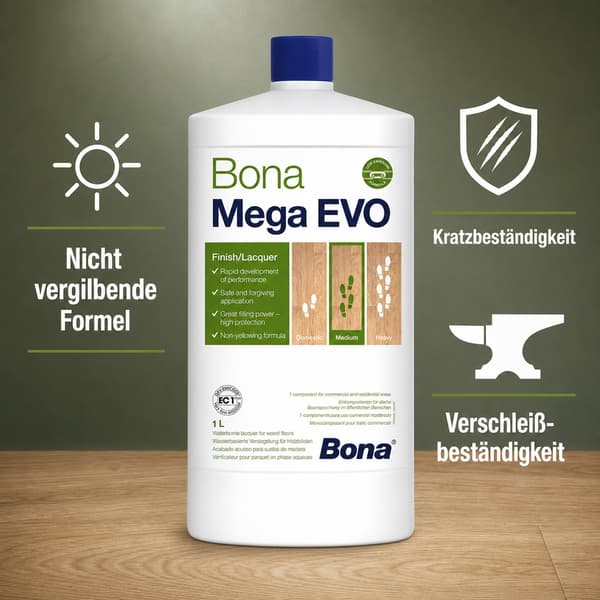 Bona Mega EVO extra matt 1 liter trägolvslack