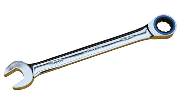 27mm Ringgaffelnøgle med Skralde, 72 Tænder i Chrom-Vanadium