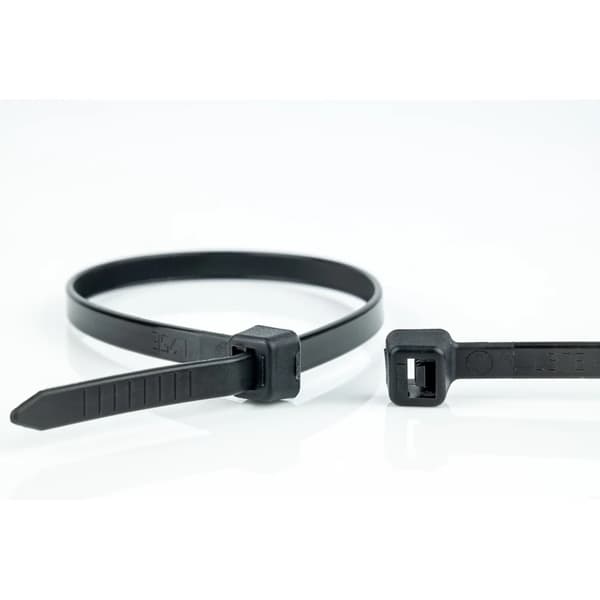 100 Sorte kabelbind 710 x 9 mm UV-stabiliseret Polyamid 6.6