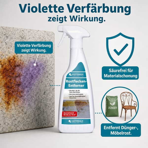 Rustfjerner 500 ml Sprühflasche – Effektive Rostentfernung für Metall, Stahl und Eise