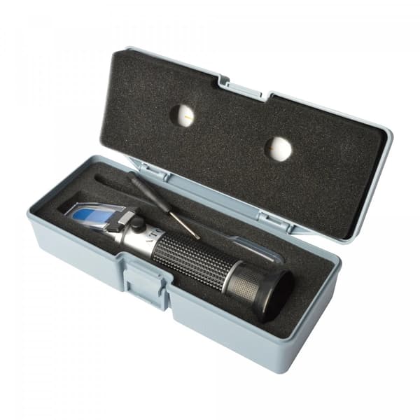 Refraktometer 0-32% Brix + 1.000-1.130 SG med temperaturkompensation