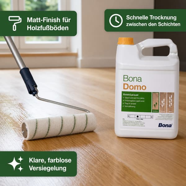 Water-Based Matte 1K Floor Varnish 5L – Durable Indoor Lacquer, Easy Application