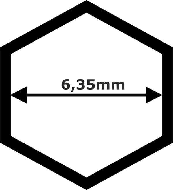 Magnetisk Bitholder 6,35mm Hex med Kort 60mm Design, Robust og Effektiv