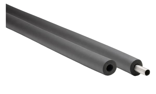 Rørisolering 28 mm fleksibel 2 meter sort med lukket celleskum