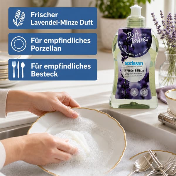 SODASAN Handdiskmedel lavendel & Mynta 500 ml