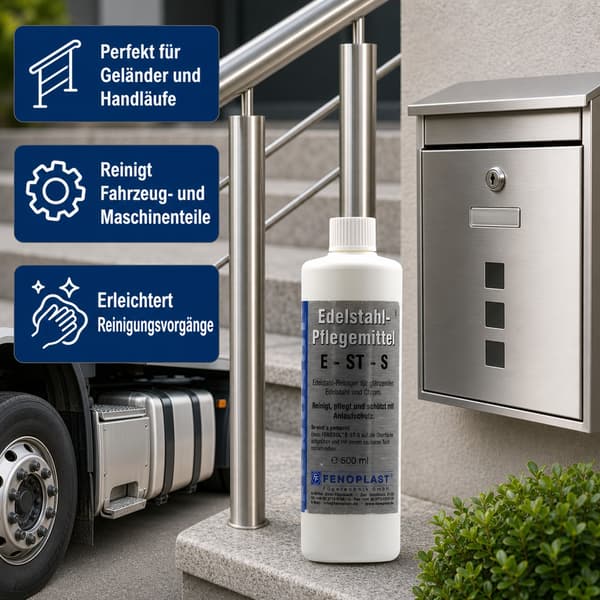 Fenosol E-ST-S rostfritt stål rengöring 500 ml spray