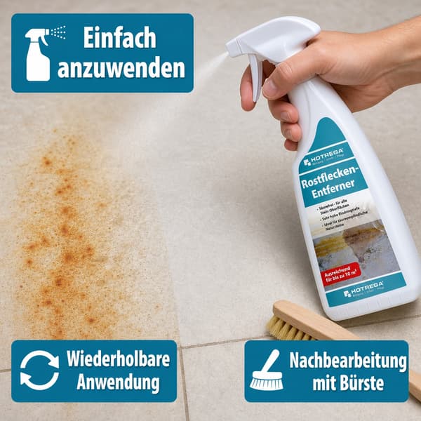 Rustfjerner 500 ml Sprühflasche – Effektive Rostentfernung für Metall, Stahl und Eise