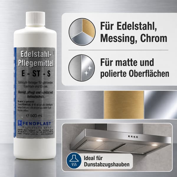 Fenosol E-ST-S rostfritt stål rengöring 500 ml spray