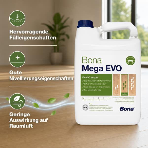 BONA MEGA EVO Extramatt 5 Liter - Golvlack
