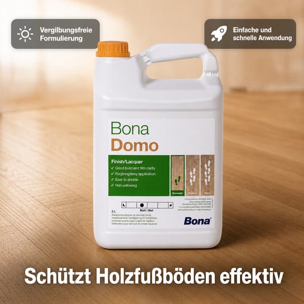 Water-Based Matte 1K Floor Varnish 5L – Durable Indoor Lacquer, Easy Application
