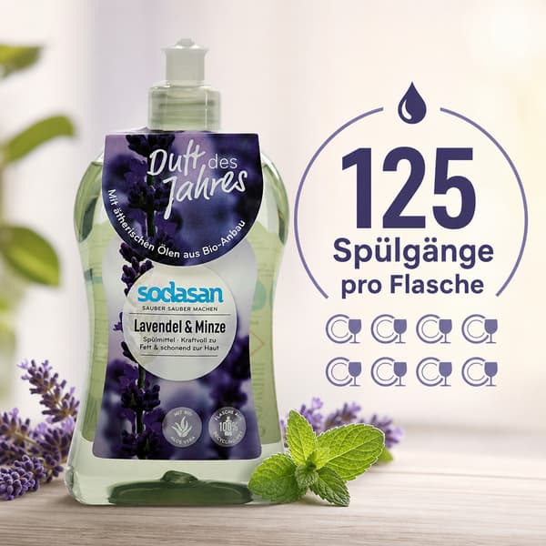 SODASAN Handdiskmedel lavendel & Mynta 500 ml