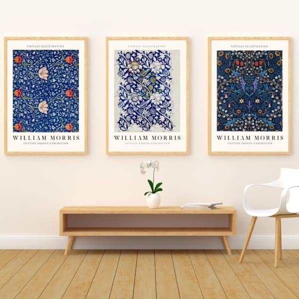 3-pack posters inspirerade av William Morris Storlek: 50 x 70 cm