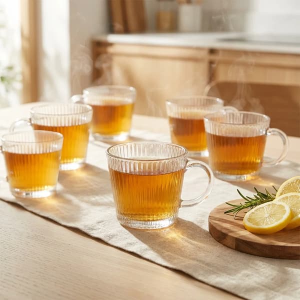Kaffe- og teglas - Glas - 370 ml - 6 stk.