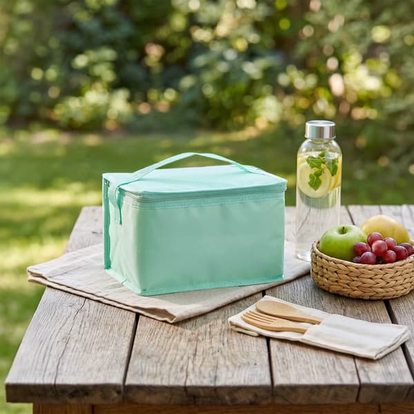 Termisk madtaske - Isoleret madkøletaske - 4,5 l - Køleelement - Polyester - Marineblå