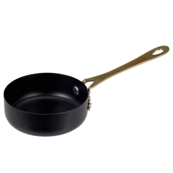 Serveringsskål - Dipskål - 180 ml - Rustfrit Stål - Sort - Til Saucer, Snacks og Desserter