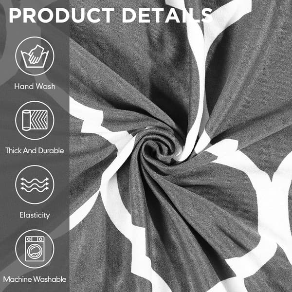 Sofabetræk - Modulsofa - Elastisk pasform - Skridsikker - 100 % polyester 150 g/m² - Maskinvask - Fuld dækning - Lysegrå