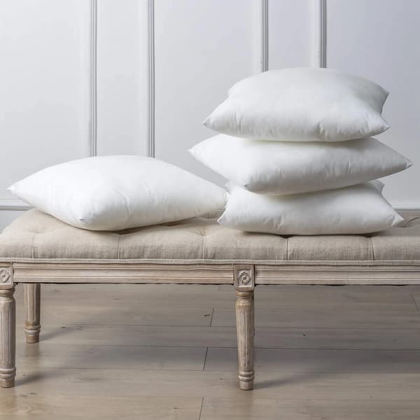 Pudekerner - 8-pak - Til sofa- og sædehynder - 45 x 45 cm - Polyesterfiber - Åndbare - Vaskbare - Broderede