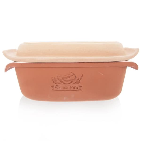 Brødform - Keramik - Med Låg - 33 cm - Brun