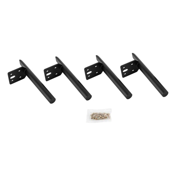 Møbelben - Sæt med 4 - Metal - 18 cm Højde - Runde - Til Sofa & Sofabord - Sort