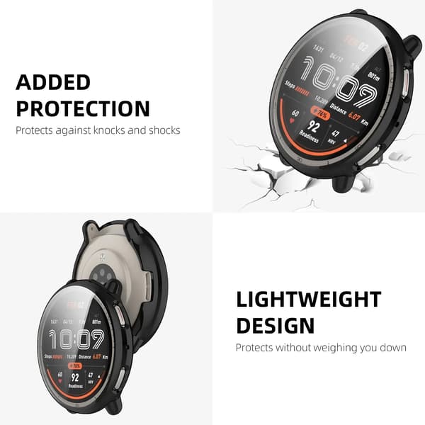Smartwatch-rem - Active 2 - Rustfrit stål - Metalspænde - Sort-guld