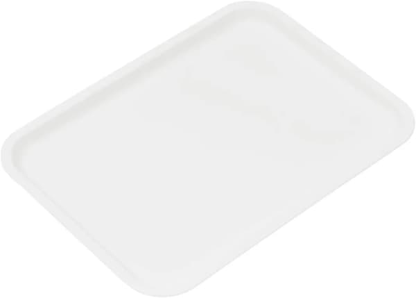 Serveringsbrickor 24-pack - Rektangulära snabbmatsbrickor - Stapelbara - För restaurang, hotell och café - Vit