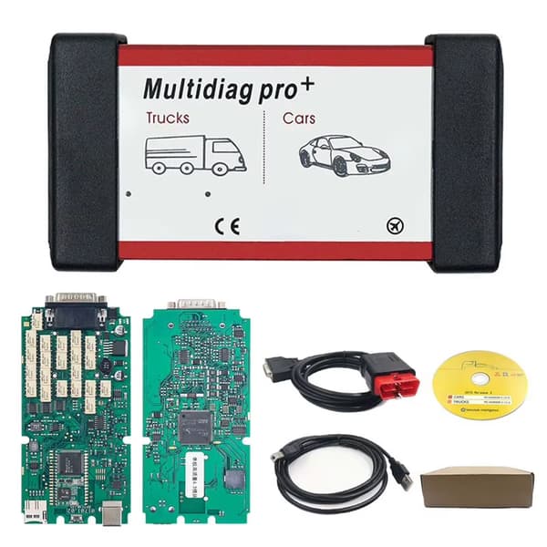 Multidiag Pro+ - TCS NEW VCI - 5PCS Multidiag BT - Bluetooth - B+ Single PCB - Program 2021.11/2018.RO/2017.R3 - 12–24 V - Bil- och lastbilsdiagnos