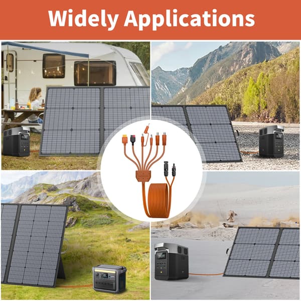Solpanel Adapterkabel - MH-SA-005 Solkabel Stik - 7-vejs Stik - Parallelforbindelse af Paneler - Batteritilslutning
