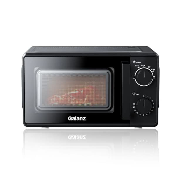 Mikrobølgeovn - Bordmodel - 20 l - 700 W - 2 betjeningsknapper - 30-minutters timer - 220 V - Sort