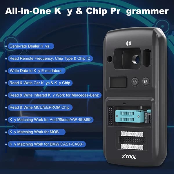 Bilnyckelprogrammerare - KC501 - Förlorade alla nycklar - Programuppdateringar - 2025 - CE