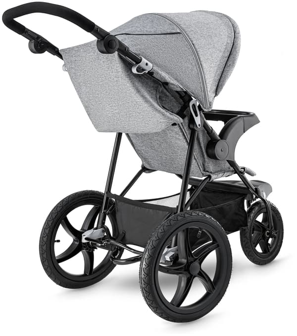 Barntricycle - Terräng Trehjuling - Luftfyllda Hjul - Hopfällbar - För Barn 3–6 År - Grå