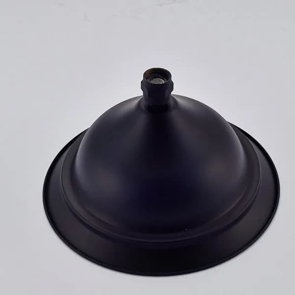Bruserhoved regnbruser - Rundt 20 cm brusehoved - Vægmonteret - Fast model - Messing - Børstet bronze