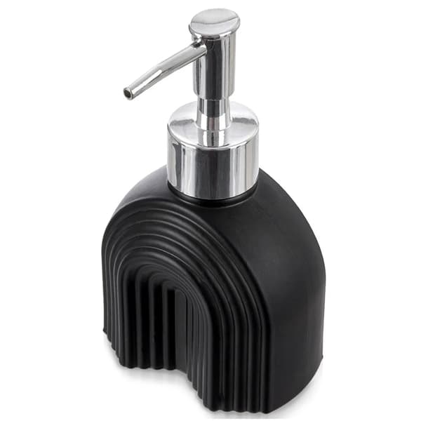Sæbedispenser - Sæbepumpe - Glas - 180 ml - Sort