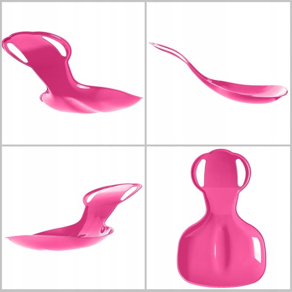 Børnekælk - Plastkælk - Æbleformet - Robust - Let - Til sneleg - Rosa
