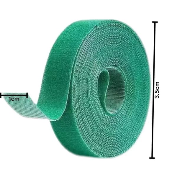 Växtbindare - Justerbart växtstöd - PVC - Återanvändbart - Kardborrefäste - 3 rullar